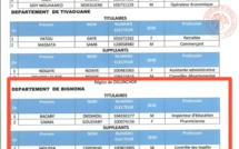 Listes de YAW à Bignona, Oussouye : Qui est ce(tte) Ousmane Sonko enseignant(e) ? (Document)