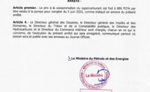 Hausse du prix de l’essence : le prix du supercarburant est fixé à 890 FCFA
