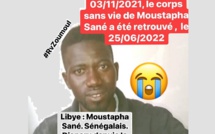 Libye : disparu depuis le 03/11/2021, le corps sans vie de Moustapha Sané a été retrouvé la semaine dernière, sur une plage