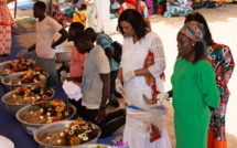Photos: Sokhna Aida Saliou avec Sokhna Bator Saliou et Sokhna Adja Saliou