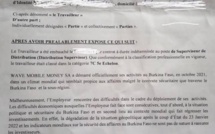  Wave Burkina: Protocole d'accord et accompagnement de 3 mois de salaire et quelques avantages aux licenciés 
