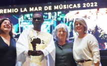 Youssou Ndour a reçu ce lundi 18 juillet 2022 à Cartagena, en Espagne, le Prix « La Mar de Músicas »