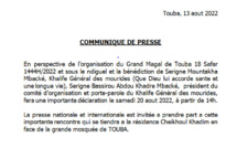 Touba: Les recommandations de Serigne Mountakha à Serigne Bass Abdou Khadre samedi prochain (document)