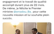 Amadou Bâ, nouveau Premier ministre : Les félicitations du Président Macky Sall