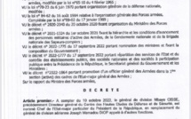Armée Sénégalaise-Nouvelles nominations : le Général Mbaye Cissé devient le  chef d’état-major particulier du président Macky Sall
