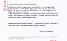 Installation du conseil municipal: Le revirement spectaculaire de la Cour d'appel de St-Louis (documents)