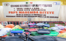Fournitures et équipements solaires : Papa Mademba Bitèye offre 1 000 tables-bancs et 2 500 kits scolaires aux écoles de Kaolack