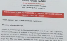 DÉPÔT DE LA PLAINTE DE LA FAMILLE DE L'ADJUDANT-CHEF DIDIER BADJI