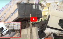 Yoff : Encore un accident de la route, un camion dérape et emporte tout sur son passage (Vidéo)