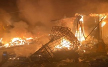 Touba : Un violent incendie s'est déclaré au marché Ocass