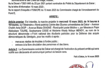 Marche des étudiants "patriotes" : Le préfet dit niet pour risques de trouble à l’ordre publique et entrave à la circulation