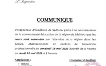 Sédhiou : Les cours suspendus jusqu'au 25 mai 2023