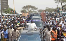Pose de la première pierre de l'autoroute "Ila Touba" Une forte mobilisation à l’accueil de Macky Sall