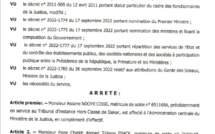 La liste complète des greffiers affectés par le ministre de la Justice (Documents)