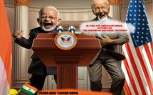 Biden "salue" les mains sur la poitrine pendant l'hymne national indien
