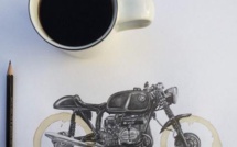 Il intègre des taches de café dans ses dessins