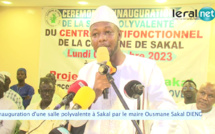 Inauguration d'une Salle polyvalente à Sakal par le Maire Ousmane Sakka Dieng