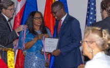  Leader visionnaire, Babacar J. Diop, honoré du prestigieux prix Platinum Leadership, lors d'une cérémonie aux Nations-Unies