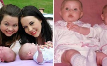 Katie et Amy, des sœurs jumelles, accouchent le même jour, à quelques heures d'intervalle