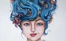 A seulement 17 ans, il réalise de magnifiques peintures à l'eau... Un véritable don !