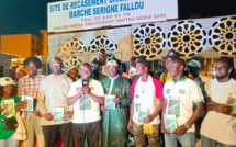 Cinquième jour de campagne :  Samm Sunu Rew et Pape Modou Fall à l’écoute des artisans du marché des Champs de Course.