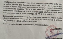 Notification de révocation du mandat de maire de Dakar de Barth : Le préfet déclare démissionnaire, le maire de Dakar