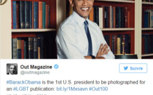 Obama à la Une d'un mensuel homosexuel