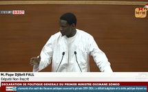 Déclaration de politique générale : Quand le député Pape Djibril titille Ousmane Sonko sur le cas du Maire Barthélémy Dias