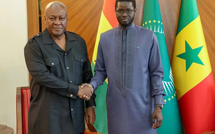 Démocratie, échanges commerciaux et intégration au menu des échanges entre les présidents Faye et Mahama