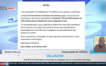 Au front pour la satisfaction de ses revendications : La CCSS donne rendez-vous vendredi prochain