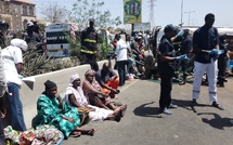 Accident sur l’autoroute : Une collision entre deux cars, fait plusieurs blessés à hauteur de l’école Seyda Mariama Niasse (Photos)