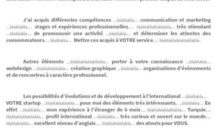 Il écrit "blablabla" sur sa lettre de motivation et décroche un job