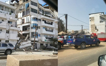Effondrement d'un immeuble à Ngor (Vidéo)