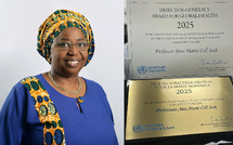Santé mondiale : Eva Marie Coll Seck honorée par l’OMS, pour son engagement exceptionnel
