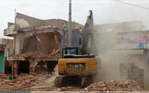 Démolition d’un bâtiment menaçant ruine au marché Ocass de Touba ‎