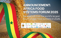 Plus de 6 000 délégués attendus à Dakar pour le Africa Food Systems Forum 2025 : Le Sénégal accueille le plus grand sommet africain sur les systèmes alimentaires