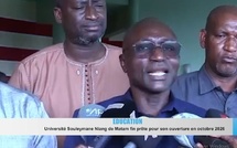 Université Souleymane Niang de Matam : Fin des travaux marquant pour bientôt son top ouverture