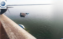 Kaolack : Un camion gros porteur sombre dans les eaux du Saloum, le chauffeur et on apprenti échappent à la noyade