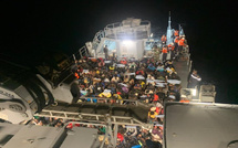 Émigration irrégulière : 683 migrants secourus en une semaine, la Marine nationale a sauvé 282 migrants samedi , 3 embarcations interceptées