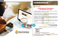 Indisponibilité temporaire des services en ligne de la DGID: Des mesures prises pour rétablir le réseau