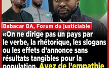 Babacar Bâ du Forum du Justiciable adresse un message fort au régime Diomaye-Sonko