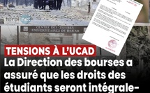 Bourses étudiantes : La Direction rassure !