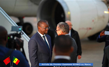 Le Premier ministre Ousmane Sonko est arrivé à Rabat