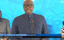 Point de presse du gouvernement sur la situation dans les Universités