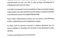 Route des Niayes : Les occupants sommés de libérer les dépendances avant le 19 février prochain
