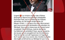 Moyen-Orient : La diplomatie sénégalaise dément une supposée déclaration d’un ministre iranien visant le Sénégal