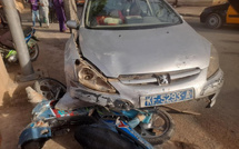 Thiès : un violent choc entre un “clando” et une moto fait une blessée grave
