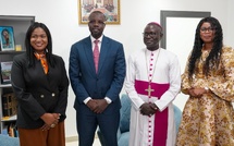 À la veille de Popenguine, le Premier ministre Ousmane Sonko reçu par l'Archevêque de Dakar, Mgr André Guèye