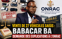 Vente de 27 véhicules saisis : Babacar Ba demande des explications à l’ONRAC