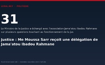 Justice : Me Moussa Sarr reçoit une délégation de Jama'atou Ibadou Rahmane